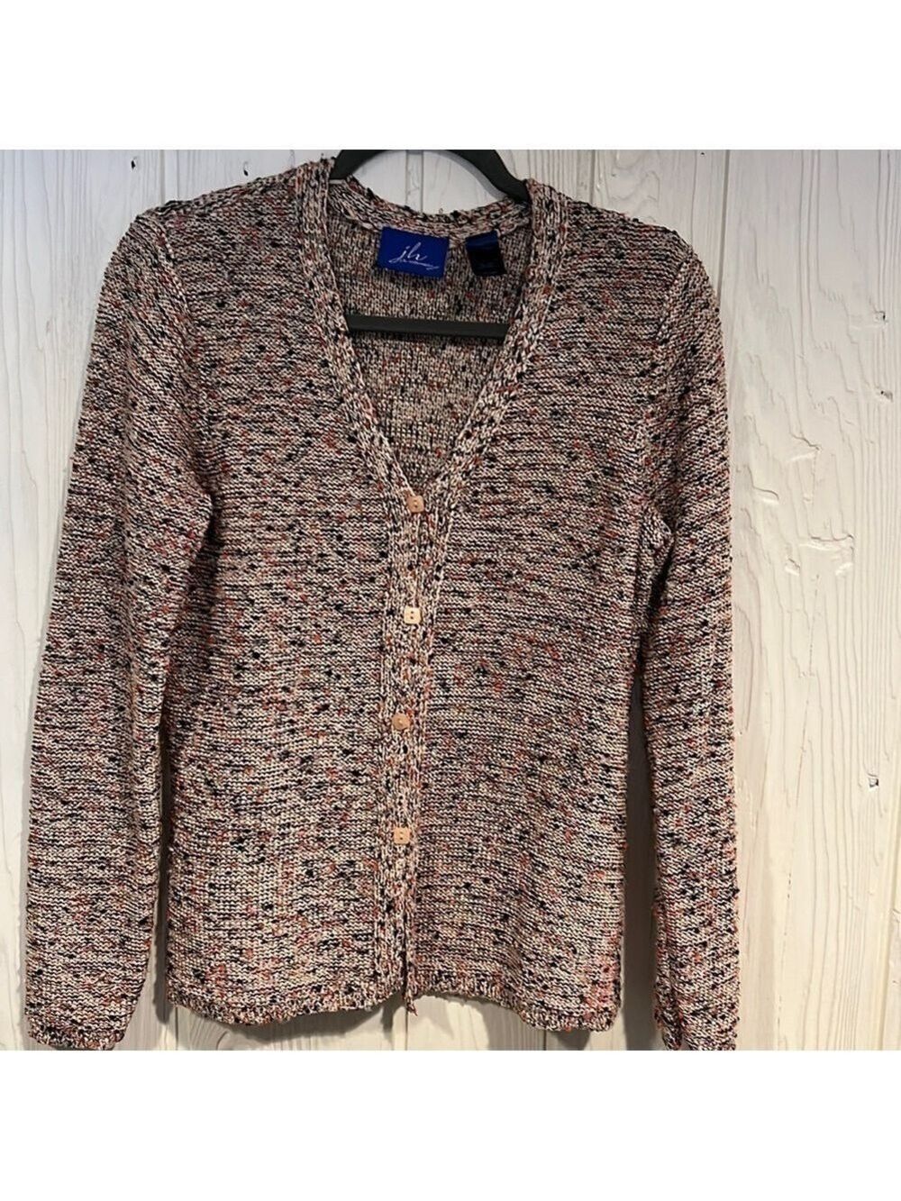J. H. COLLECTABLES Size MEFIUM Button Down Cardigan Sweater Stretchy knit